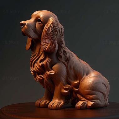 3D модель Понт-одемер-спаниель собака (STL)